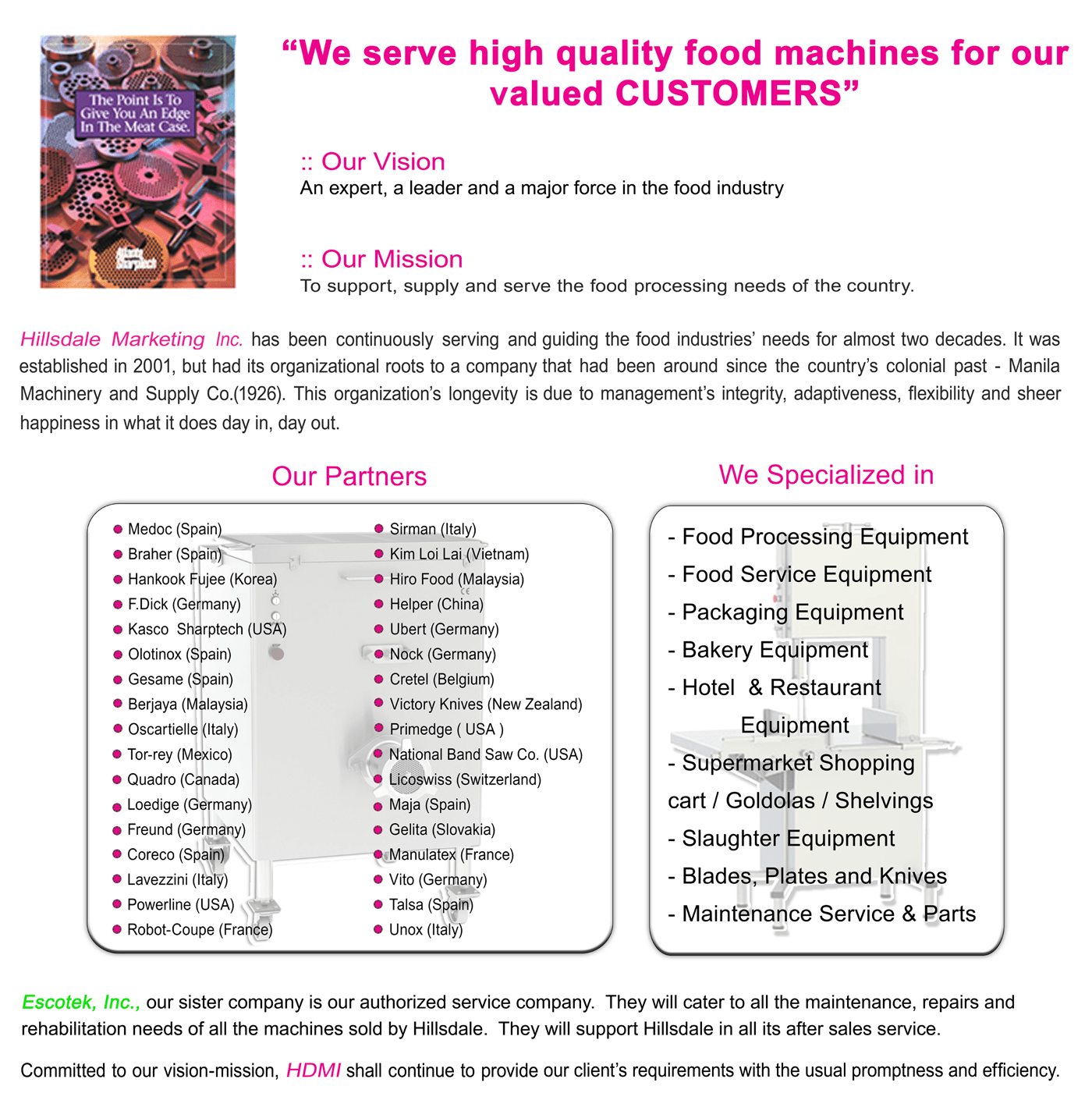 Manila Food and Kitchen Equipment Distributor and Supplier